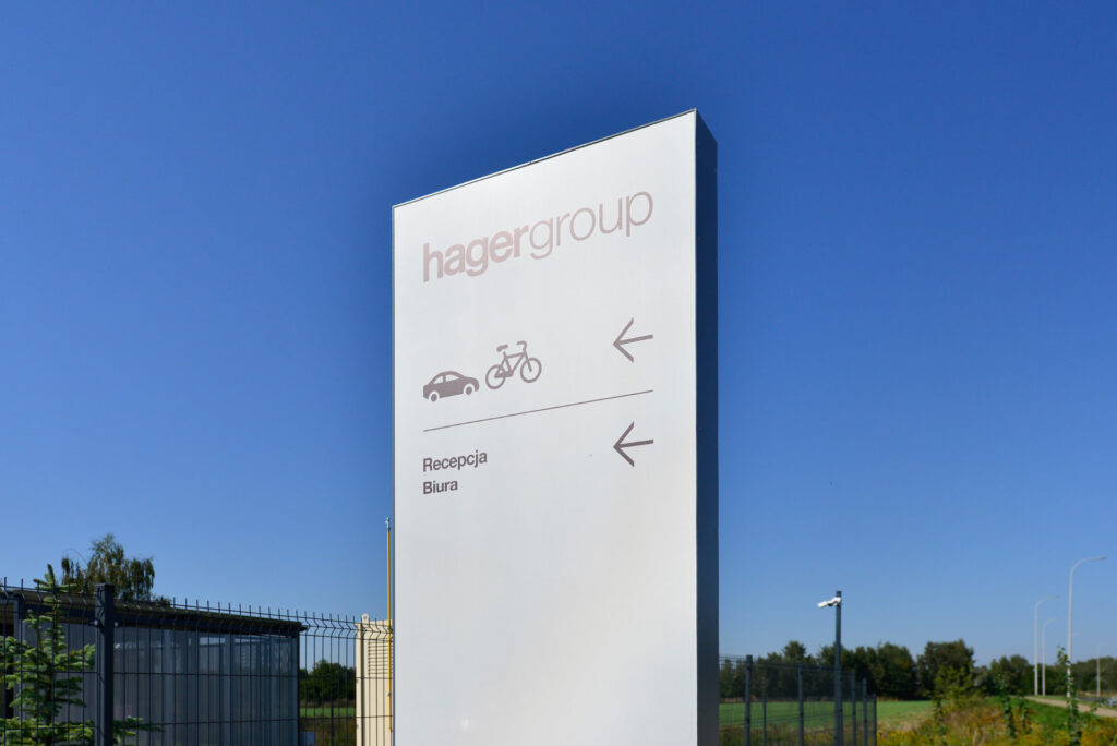 Wayfinding dla Hager Group - projekt i realizacja Space Wizard