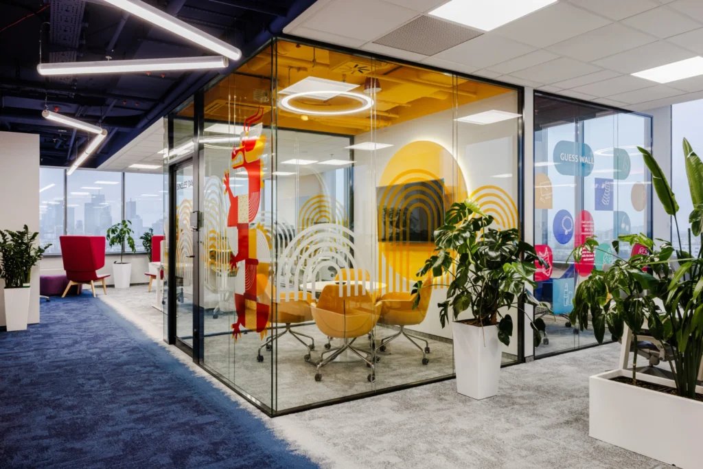 Biuro Webinterpret - salki spotkań. Realizacja Space Wizard